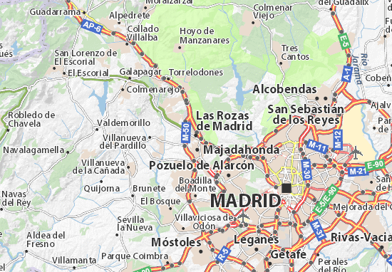 map of Madrid