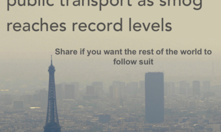 Paris bans cars, offers Free public transport when smog reaches record levels