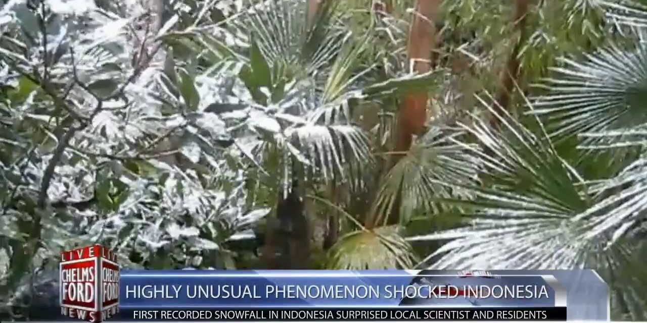 First Recorded Snowfall in Indonesia