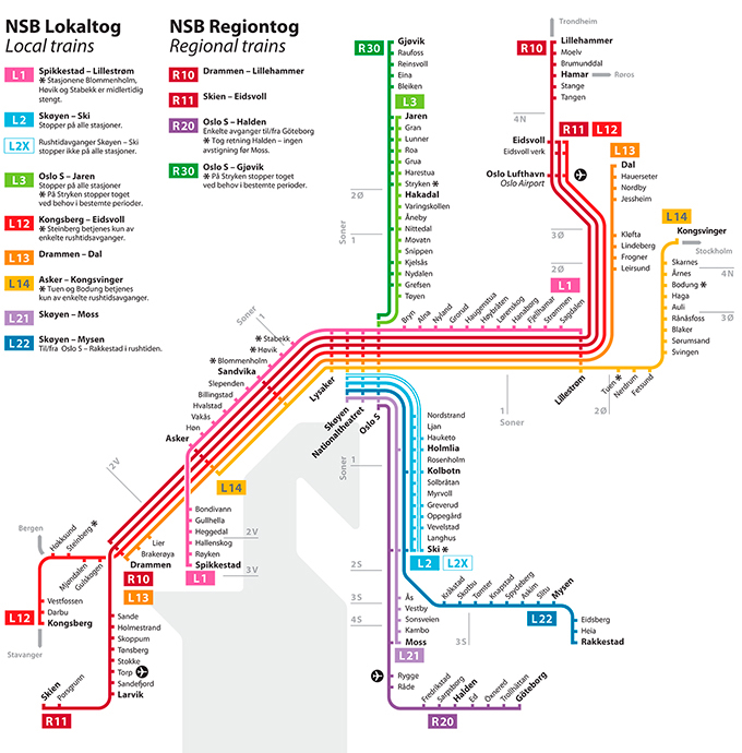 Local Trains Map