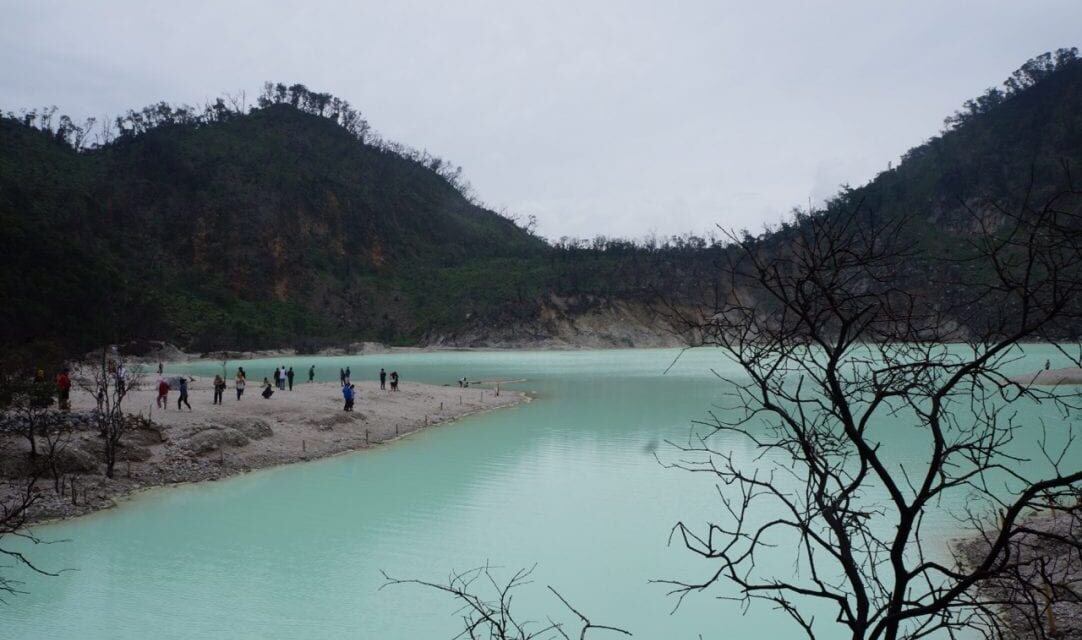 Check out the toxic lake Kawah Putih in Indonesia