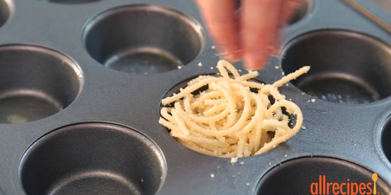 Try to put Spaghetti Bolognese in your muffin tin