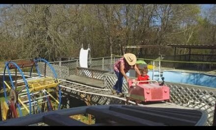 Grandpa builds a theme park in Texas, USA