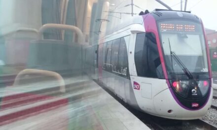 Train-Tram T11 Light Rail Service that opened on 30th of June in Paris Tested
