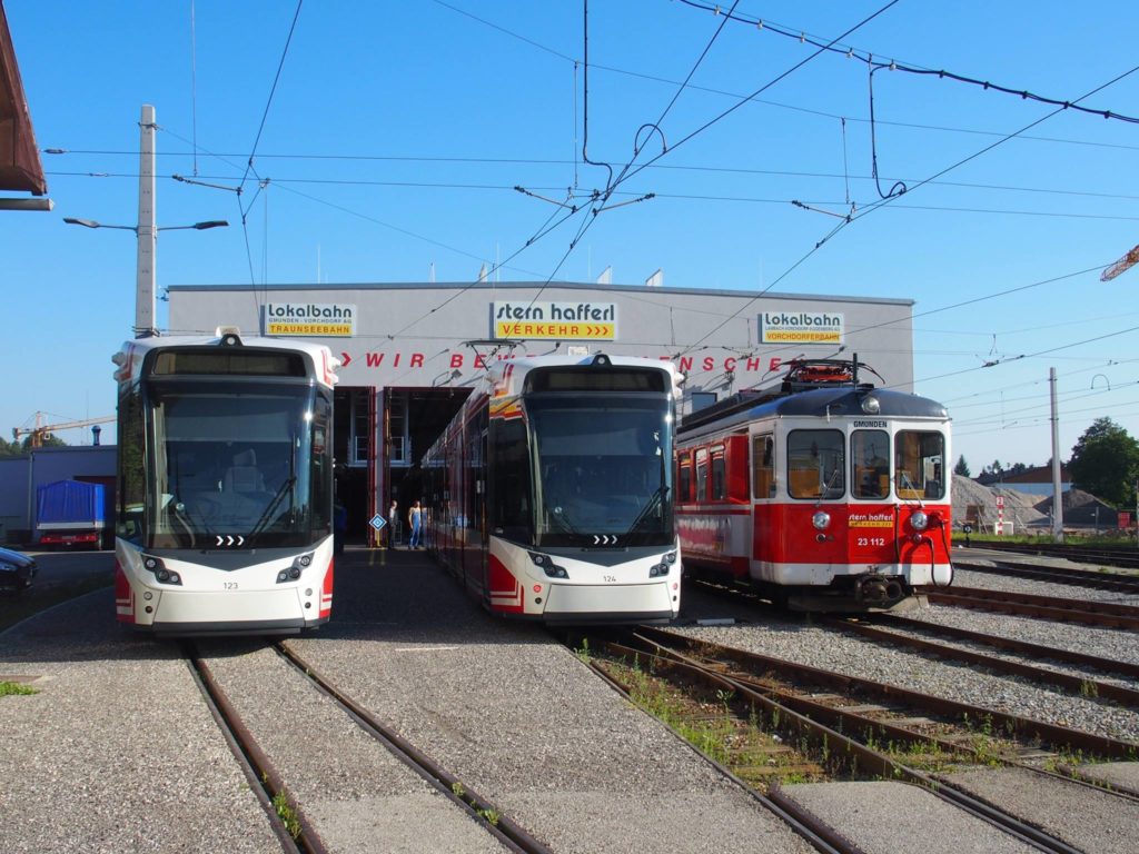Tram Line in Gmunden