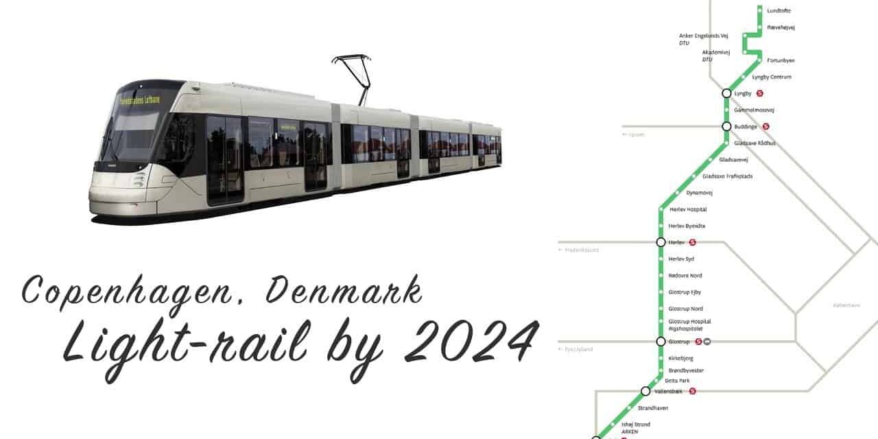 Siemens Light Rail wagons will be running in Copenhagen, Denmark from 2024