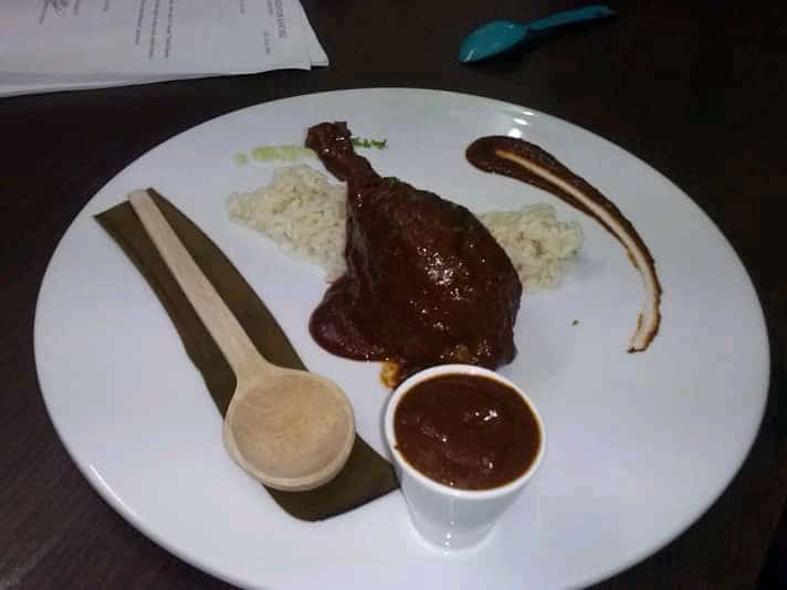 mole with chicken