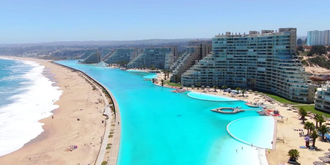 Check out the largest saltwater swimming pool in the World