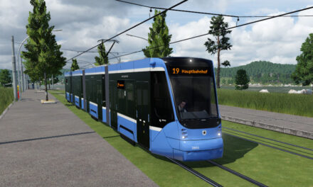 Get the awesome Siemens Avenio T Munich tramway for Transport Fever 2