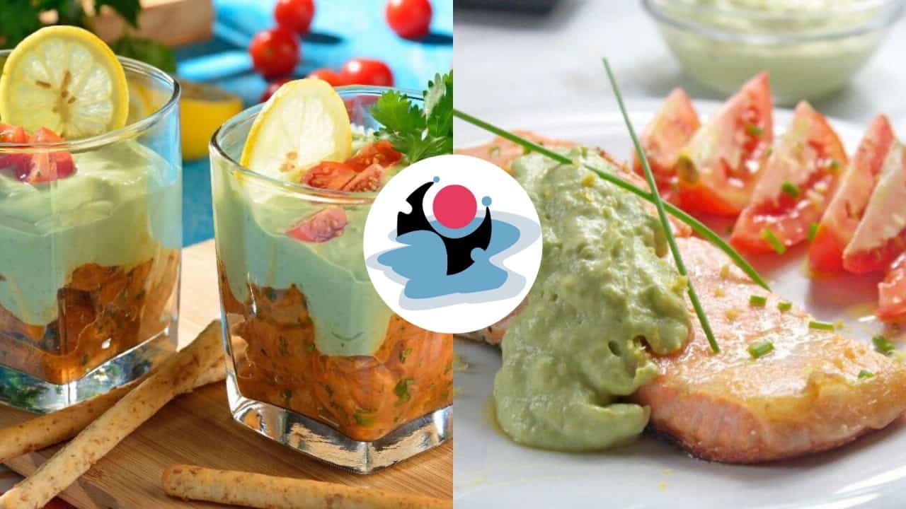 salmon and avocado cream ideas how to decorate your plate