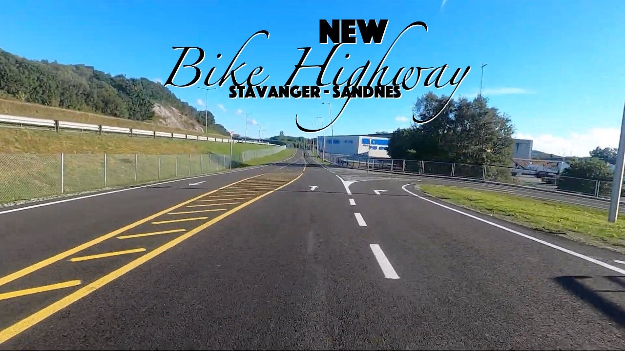 new bike-road with highway alike feel