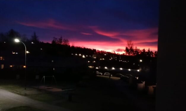 Stunning Morning Flame Sky in Oslo
